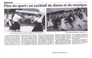 Article du républicain du 09 07 2013 : fête du sport Heumont 