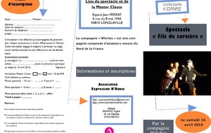 Master Class et Spectacle &quot; Fils de sorcière&quot;
